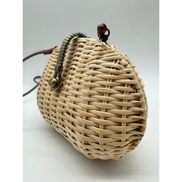 PATRICIA NASH Nissaki rattan mini crossbody bag + Dust bag NATURAL - Picture 7 of 11